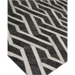 Berlin Hand-Tufted Leather/Viscose Charcoal/Ivory 5'x8' Area Rug
