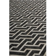 Berlin Hand-Tufted Leather/Viscose Charcoal/Ivory 5'x8' Area Rug
