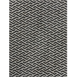 Berlin Hand-Tufted Leather/Viscose Charcoal/Ivory 5'x8' Area Rug