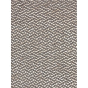 Berlin Hand-Tufted Leather/Viscose Beige/Ivory 5'x8' Area Rug