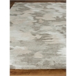 Bamboo Silk Hand-Knotted Bamboo Silk Light Silver/Gray 6'x9' Area Rug