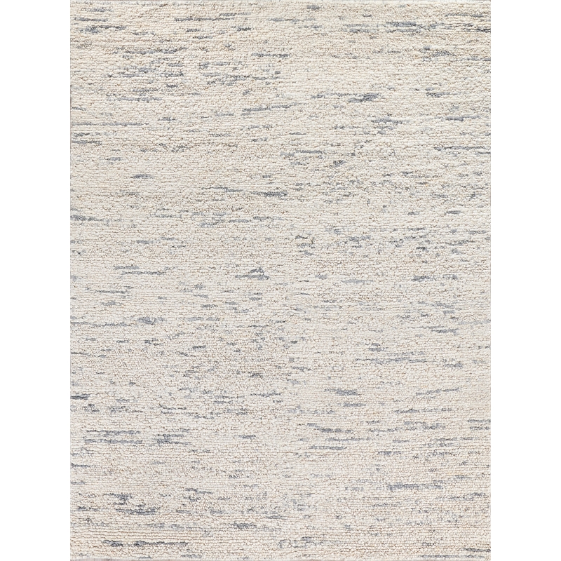 Borelli Handloomed New Zealand Wool Gray/Ivory 15'x20' Area Rug