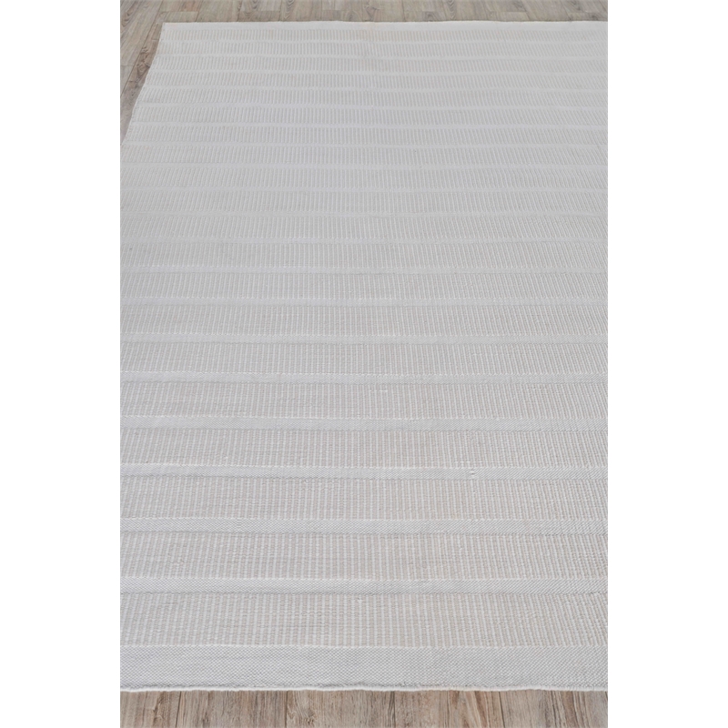 Boca Flatweave Pet Light Beige 5'x8' Area Rug