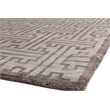 Bamboo Silk Hand-Knotted Bamboo Silk Dark Gray 6'x9' Area Rug