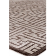 Bamboo Silk Hand-Knotted Bamboo Silk Ivory/Brown 6'x9' Area Rug