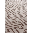 Bamboo Silk Hand-Knotted Bamboo Silk Ivory/Brown 6'x9' Area Rug