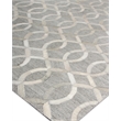 Berlin Hand-Tufted Leather/Viscose Silver/Ivory 9'6