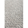 Berlin Hand-Tufted Leather/Viscose Silver/Ivory 9'6