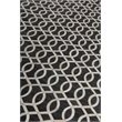 Berlin Hand-Tufted Leather/Viscose Charcoal/Ivory 8'x11' Area Rug