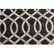 Berlin Hand-Tufted Leather/Viscose Charcoal/Ivory 8'x11' Area Rug