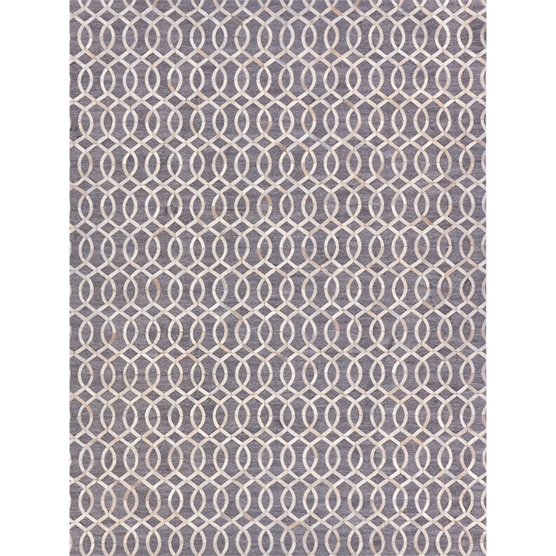 Berlin Hand-Tufted Leather/Viscose Beige/Ivory 11'6