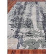 Bamboo Silk Hand-Knotted Bamboo Silk Blue/Gray 6'x9' Area Rug