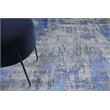 Bamboo Silk Hand-Knotted Bamboo Silk Blue/Gray 8'x21'6