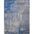 Bamboo Silk Hand-Knotted Bamboo Silk Blue/Gray 8'x21'6