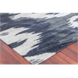 Bamboo Silk Hand-Knotted Bamboo Silk Navy Blue 9'x12' Area Rug