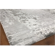 Bamboo Silk Hand-Knotted Bamboo Silk Gray/Silver 3'x14' Area Rug