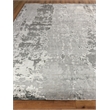 Bamboo Silk Hand-Knotted Bamboo Silk Gray/Silver 3'x14' Area Rug