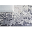 Bamboo Silk Hand-Knotted Bamboo Silk Blue/Gray 6'x9' Area Rug