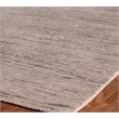 Bamboo Silk Hand-Knotted Bamboo Silk Light Gray 6'x9' Area Rug