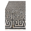 Berlin Hand-Tufted Leather/Viscose Charcoal/Ivory 5'x8' Area Rug