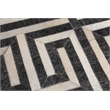 Berlin Hand-Tufted Leather/Viscose Charcoal/Ivory 5'x8' Area Rug