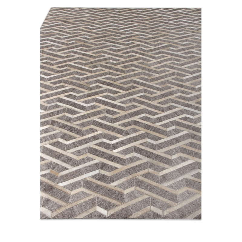 Berlin Hand-Tufted Leather/Viscose Beige/Ivory 9'6