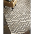 Berlin Hand-Tufted Leather/Viscose Beige/Ivory 9'6