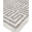 Berlin Hand-Tufted Leather/Viscose Silver/Ivory 8'x10' Area Rug