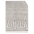 Berlin Hand-Tufted Leather/Viscose Silver/Ivory 8'x10' Area Rug