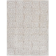 Berlin Hand-Tufted Leather/Viscose Silver/Ivory 8'x10' Area Rug