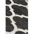 Berlin Hand-Tufted Leather/Viscose Charcoal/Ivory 11'6
