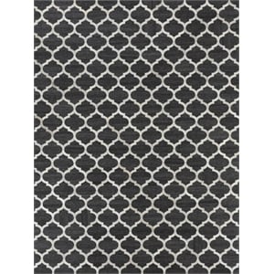 Berlin Hand-Tufted Leather/Viscose Charcoal/Ivory 11'6&quotx14'6&quot Area Rug