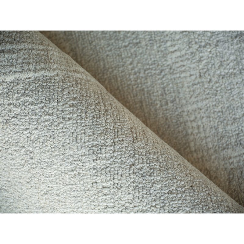 Breckenridge Hand-Tufted New Zealand Wool Silver/Ivory 9'x12' Area Rug