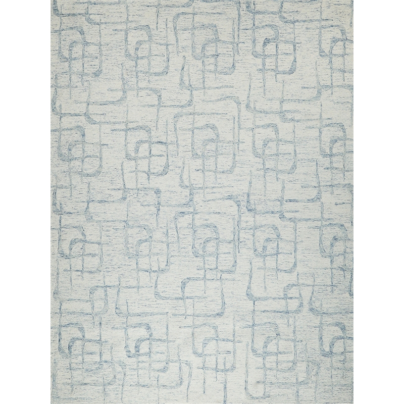 Breeze Hand-Tufted New Zealand Wool Light Blue 5'x8' Area Rug