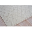 Brentwood Flatweave Wool/Viscose Ivory 6'x9' Area Rug