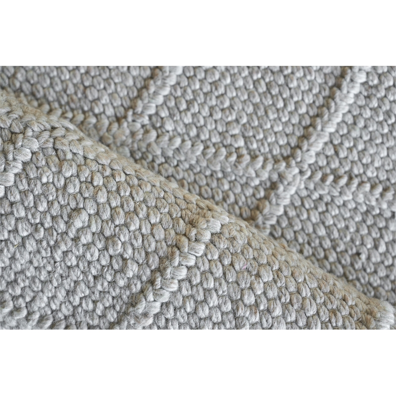 Brentwood Flatweave Wool/Viscose Silver 2'x3' Area Rug