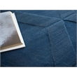 Brunello Modern Handloomed Silky Nylon Navy 2'x3' Area Rug