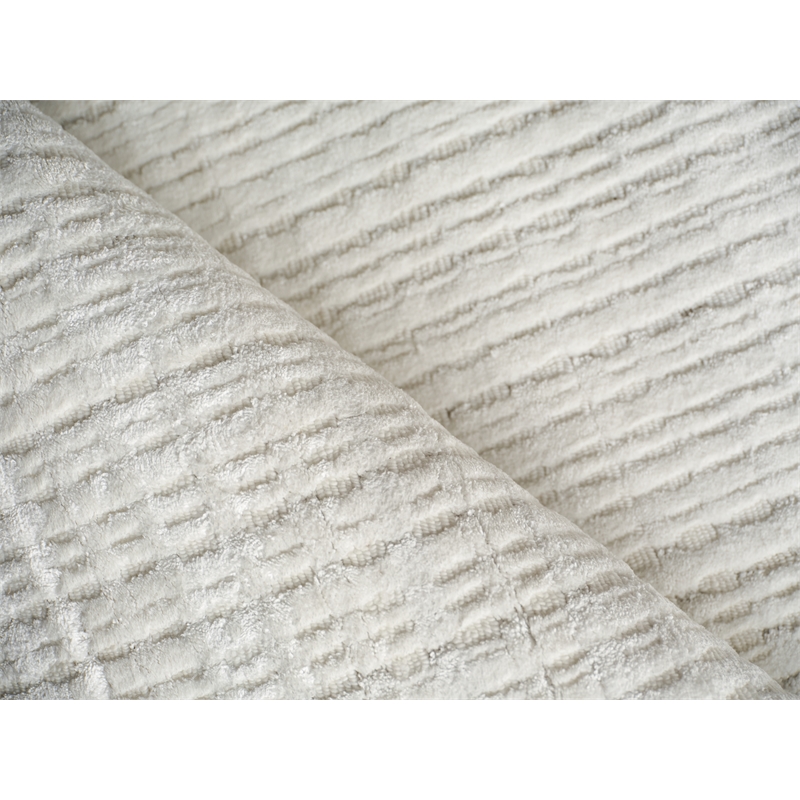 Cabrini Modern Handloomed Silky Nylon White 14'x18' Area Rug
