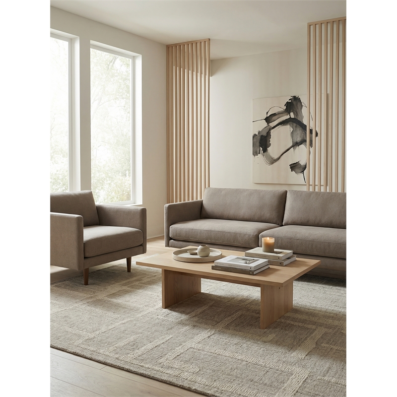 Breckenridge Hand-Tufted New Zealand Wool Beige/Ivory 6'x9' Area Rug