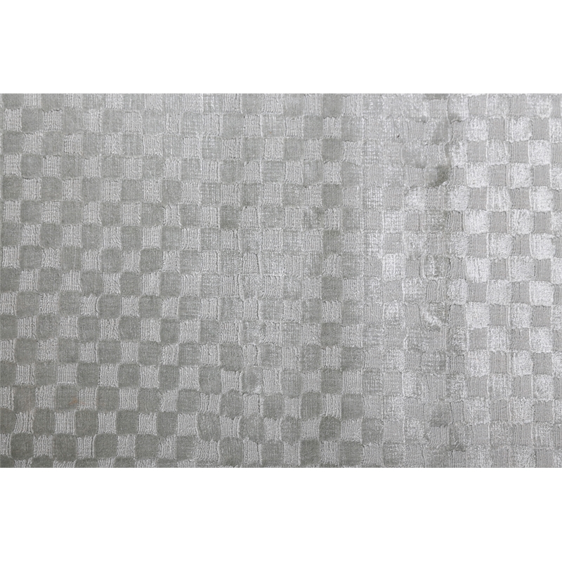 Bubble Handloomed Viscose Light Green 12'x15' Area Rug