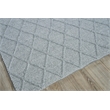 Brentwood Flatweave Wool/Viscose Dark Gray 2'x3' Area Rug
