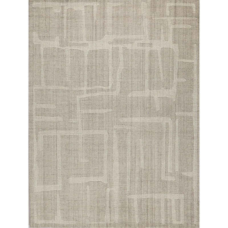 Breckenridge Hand-Tufted New Zealand Wool Beige/Ivory 9'x12' Area Rug