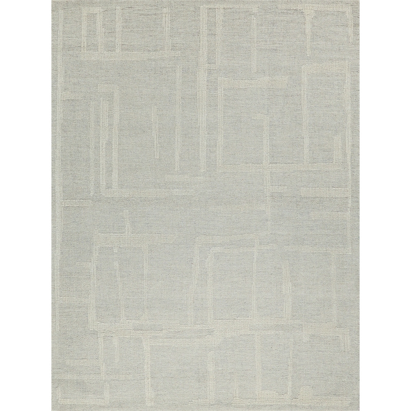 Breckenridge Hand-Tufted New Zealand Wool Silver/Ivory 4'x6' Area Rug