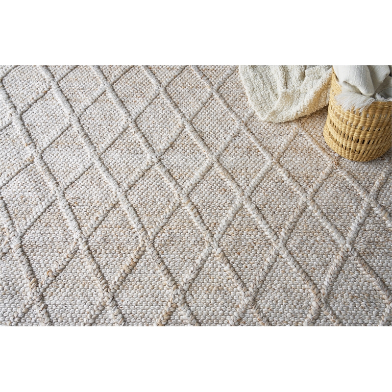 Brentwood Flatweave Wool/Viscose Dark Beige 2'x3' Area Rug
