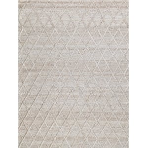 Brentwood Flatweave Wool/Viscose Dark Beige 2'x3' Area Rug