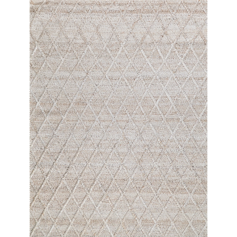 Brentwood Flatweave Wool/Viscose Dark Beige 8'x10' Area Rug