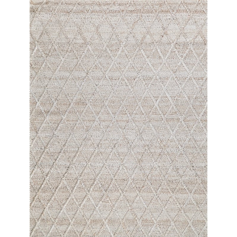 Brentwood Flatweave Wool/Viscose Dark Beige 9'x12' Area Rug