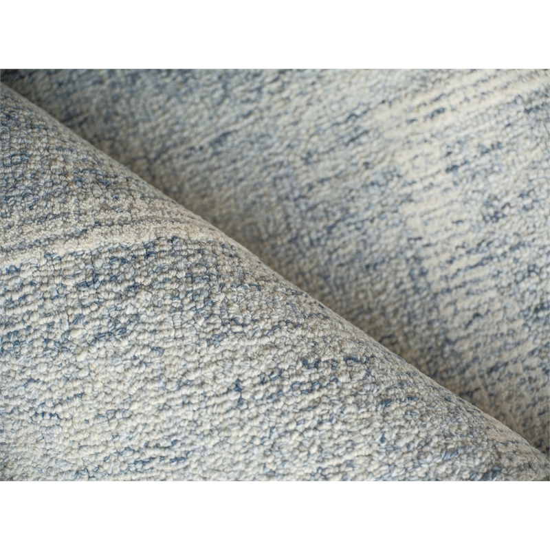 Breckenridge Hand-Tufted New Zealand Wool Blue/Ivory 10'x14' Area Rug
