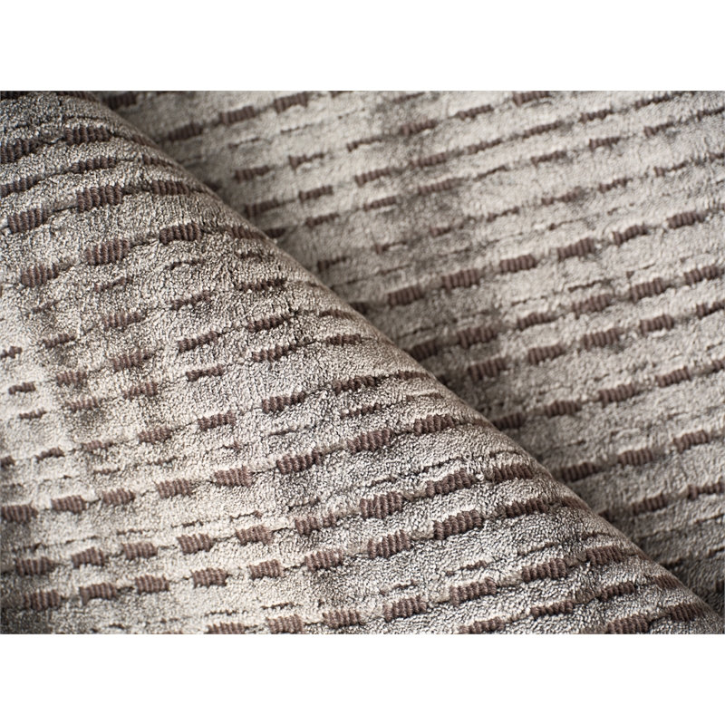 Cabrini Modern Handloomed Silky Nylon Brown 4'x6' Area Rug