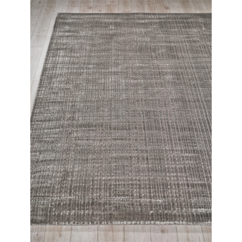Cabrini Modern Handloomed Silky Nylon Brown 6'x9' Area Rug